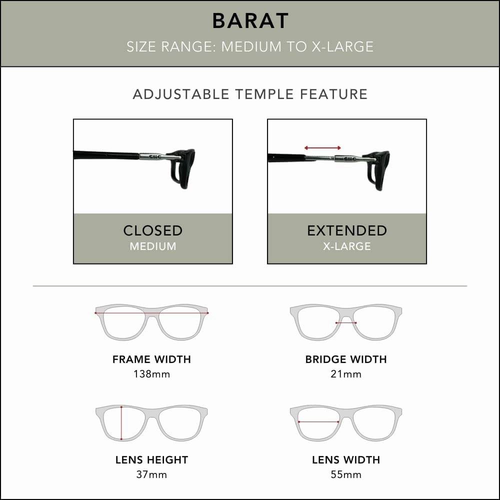 Clic Blue Light Blocking Magnetic Reading Glasses for Men or Women by Slastik, Soft Foldable Band, Computer Readers, Barat