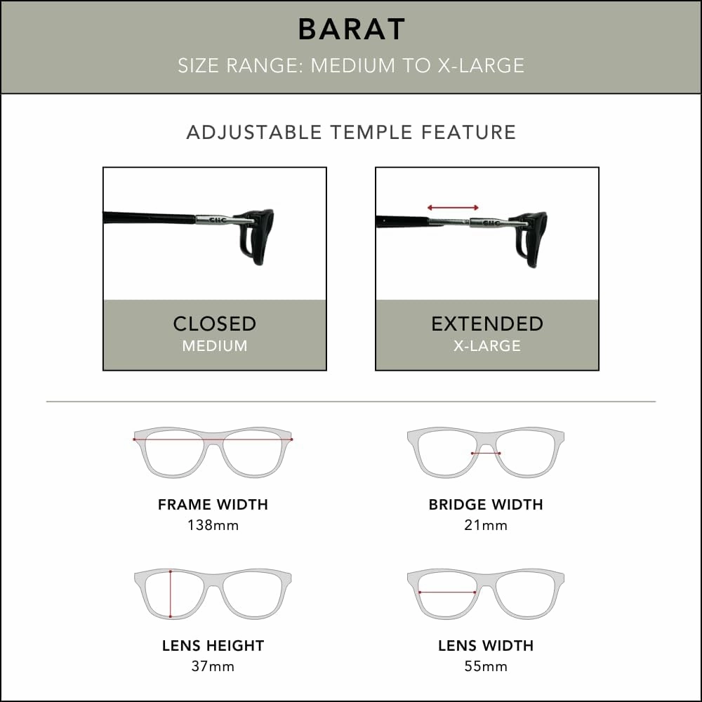 Clic Blue Light Blocking Magnetic Reading Glasses for Men or Women by Slastik, Soft Foldable Band, Computer Readers, Barat