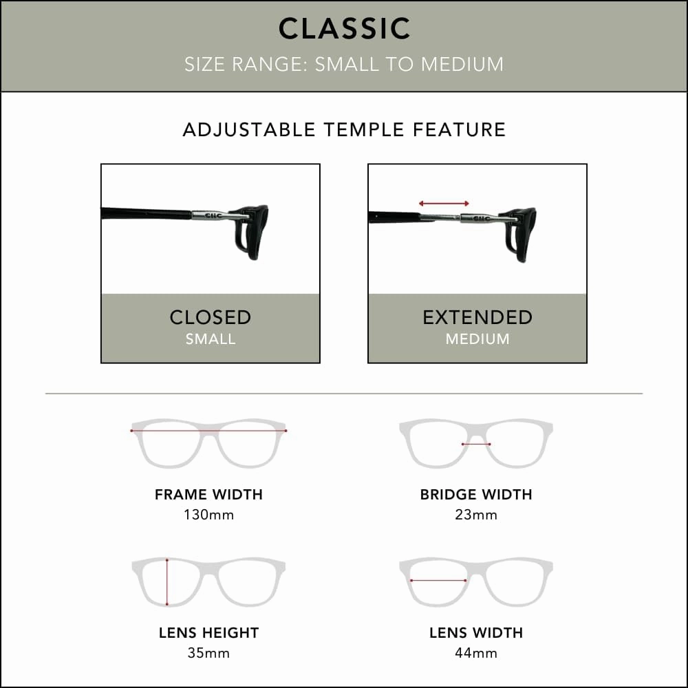 Clic Magnetic Reading Glasses for Men or Women, Computer Readers, Classic (S-M, Matte Tortoise, 2.50 Magnification)