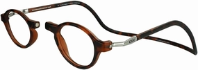 Clic Magnetic Reading Glasses for Men or Women, Computer Readers, Classic (S-M, Matte Tortoise, 2.50 Magnification)