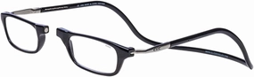 Clic Magnetic Reading Glasses for Men or Women, Computer Readers, Original Long (M-L, Black, 3.50 Magnification)