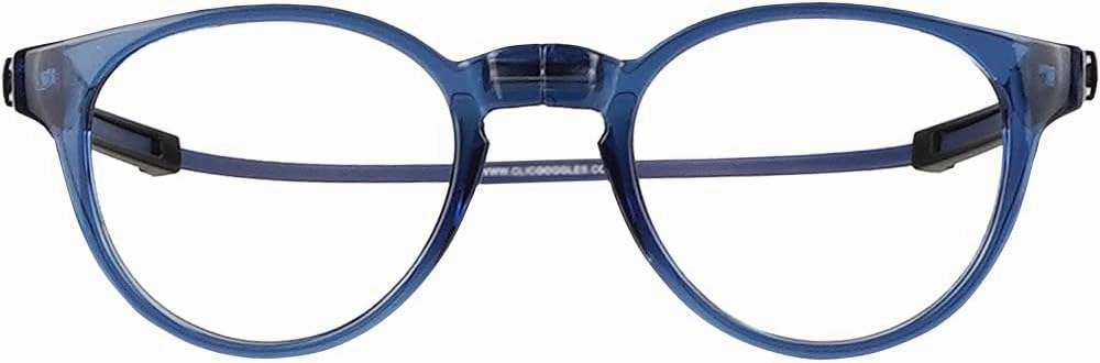 Clic Magnetic Reading Glasses for Men or Women, Computer Readers, Tube Pantos (Jean Blue, 1.75 Magnification)