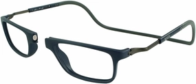 Clic Magnetic Reading Glasses for Men or Women, Soft Foldable Band, Computer Readers, Bodo (XL-XXL)
