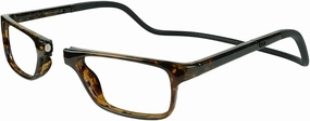 Clic Magnetic Reading Glasses for Men or Women, Soft Foldable Band, Computer Readers, Nashi (S-XL)