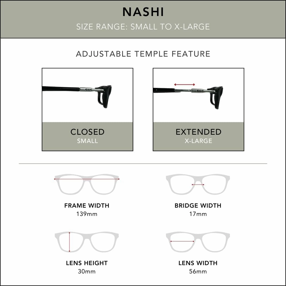 Clic Magnetic Reading Glasses for Men or Women, Soft Foldable Band, Computer Readers, Nashi (S-XL)