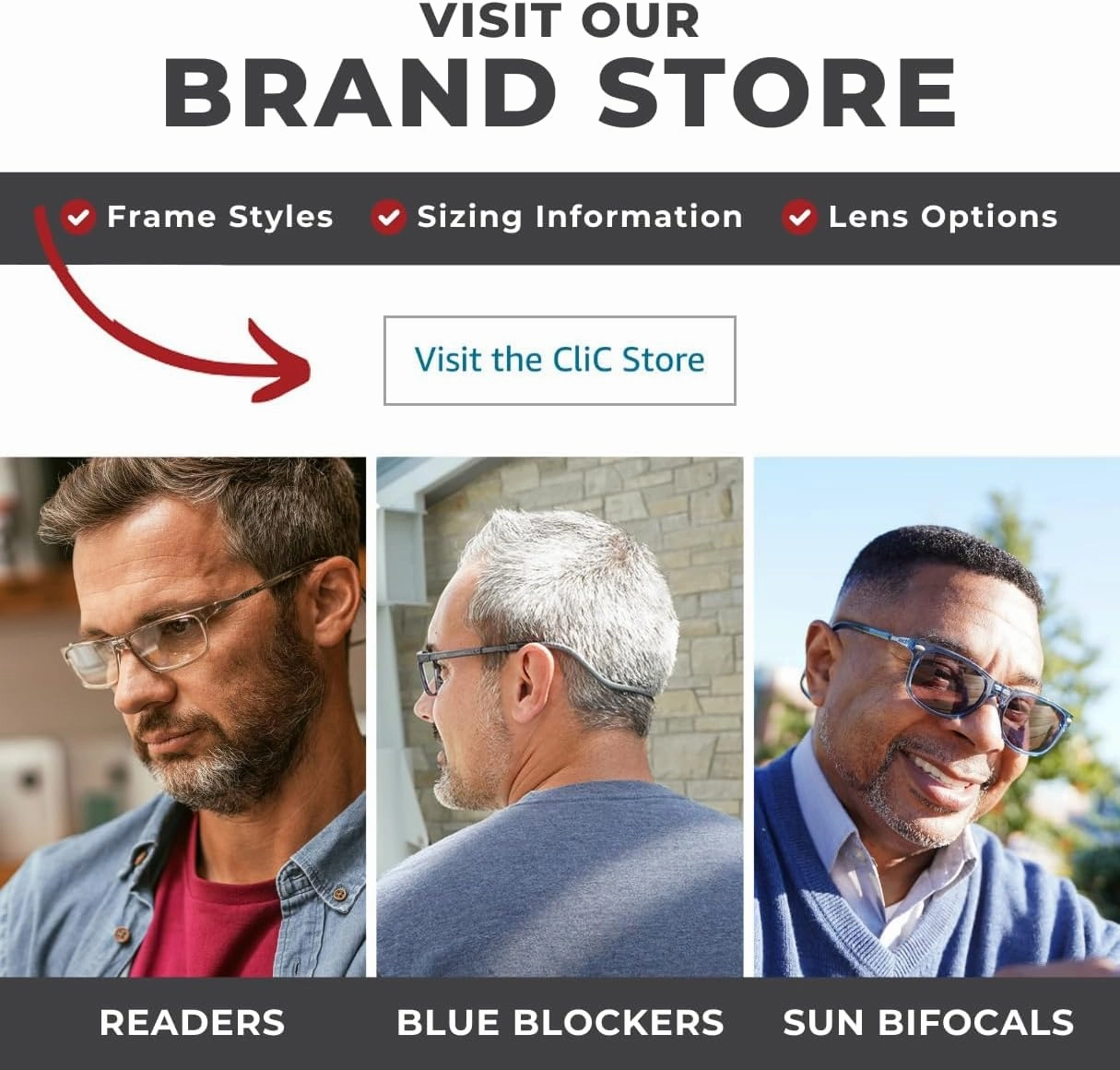 Clic Magnetic Reading Glasses for Men or Women, Soft Foldable Band, Computer Readers, Taku (S-XL)