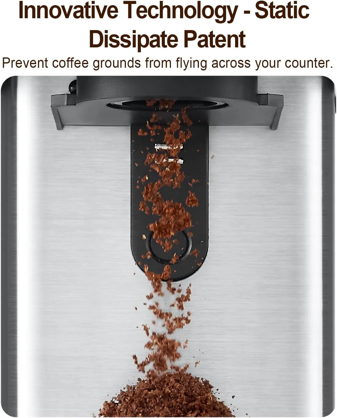 Coffee Grinder with Removable Coffee Scale via Bluetooth Connectivity, Anti-static Conical Burr Coffee Bean Grinder, 31 Precise Settings for French Press/Cold Brew/Pour Over/Drip/Espresso