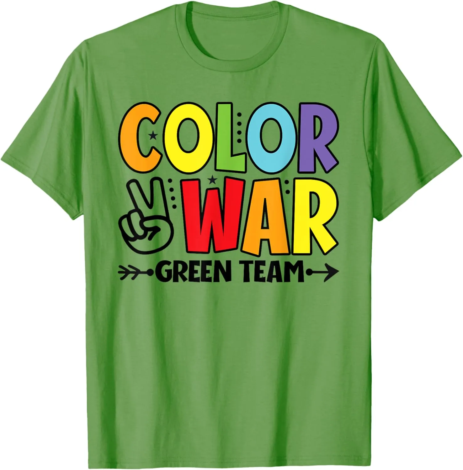 Color War Green Team Sleepaway Summer Camp Game T-Shirt