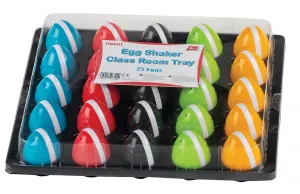 Colorful Kids Textured Egg Shaker Toy Instrument, Multicolor