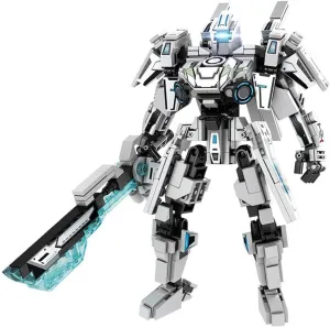 Combat Figure Mecha Building Kit (583PCS), Game Hero Mech Action Figure Model, Fan Collection Building Block Toys, Children's Birthday Gift (102)