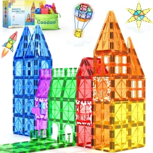 Coodoo Magnetic Building Tiles: Boost Kids' Brainpower!