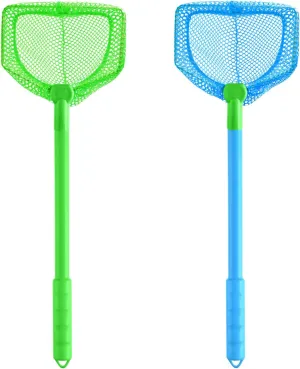 Coopay 2 Pieces Butterflies Fishing Net Catching Bug Floating Bait Beach Nets for Outdoor Playing