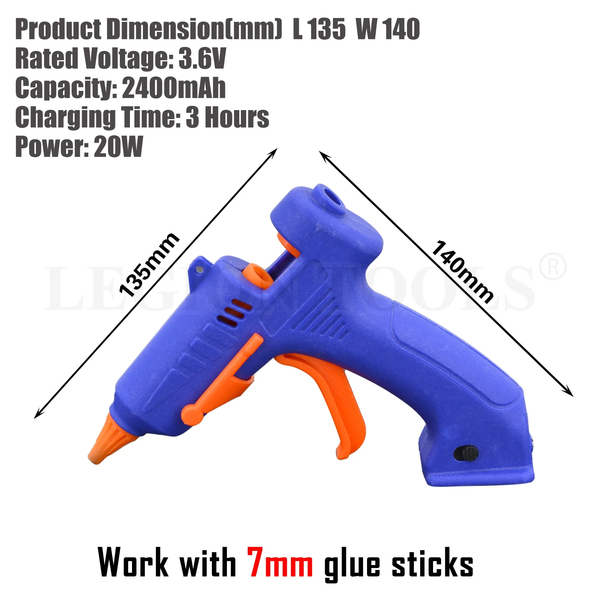 Cordless Hot Melt Glue Gun Set