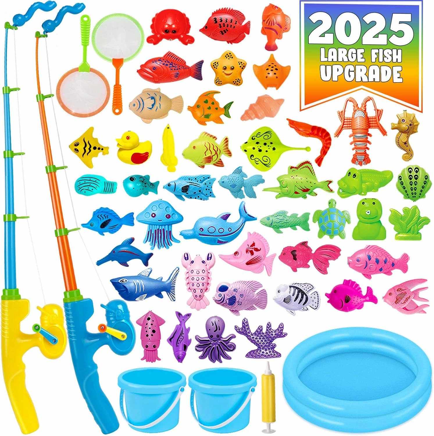 CozyBomB™ Magnetic Fishing Toys for Kids   Extra 4 Poles