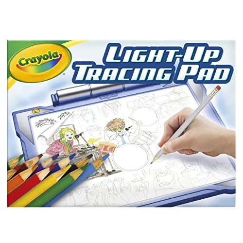 Crayola Light Up Tracing Pad Blue, Drawing Projector for Kids, Gift for Boys & Girls, Toys, Ages 6 