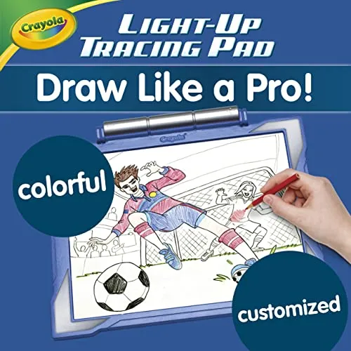 Crayola Light Up Tracing Pad Blue, Drawing Projector for Kids, Gift for Boys & Girls, Toys, Ages 6 
