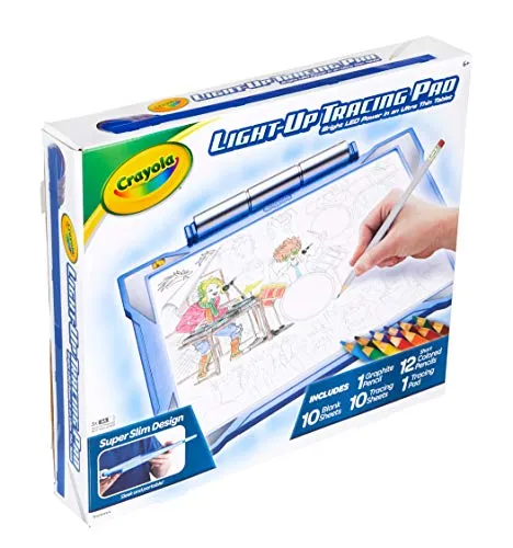 Crayola Light Up Tracing Pad Blue, Drawing Projector for Kids, Gift for Boys & Girls, Toys, Ages 6 