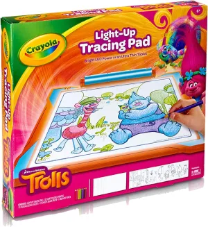 Crayola Trolls Light Up Tracing Pad, Tracing Light Box for Kids, Sketching & Drawing Kit, Trolls Toys for Girls & Boys, Ages 6 