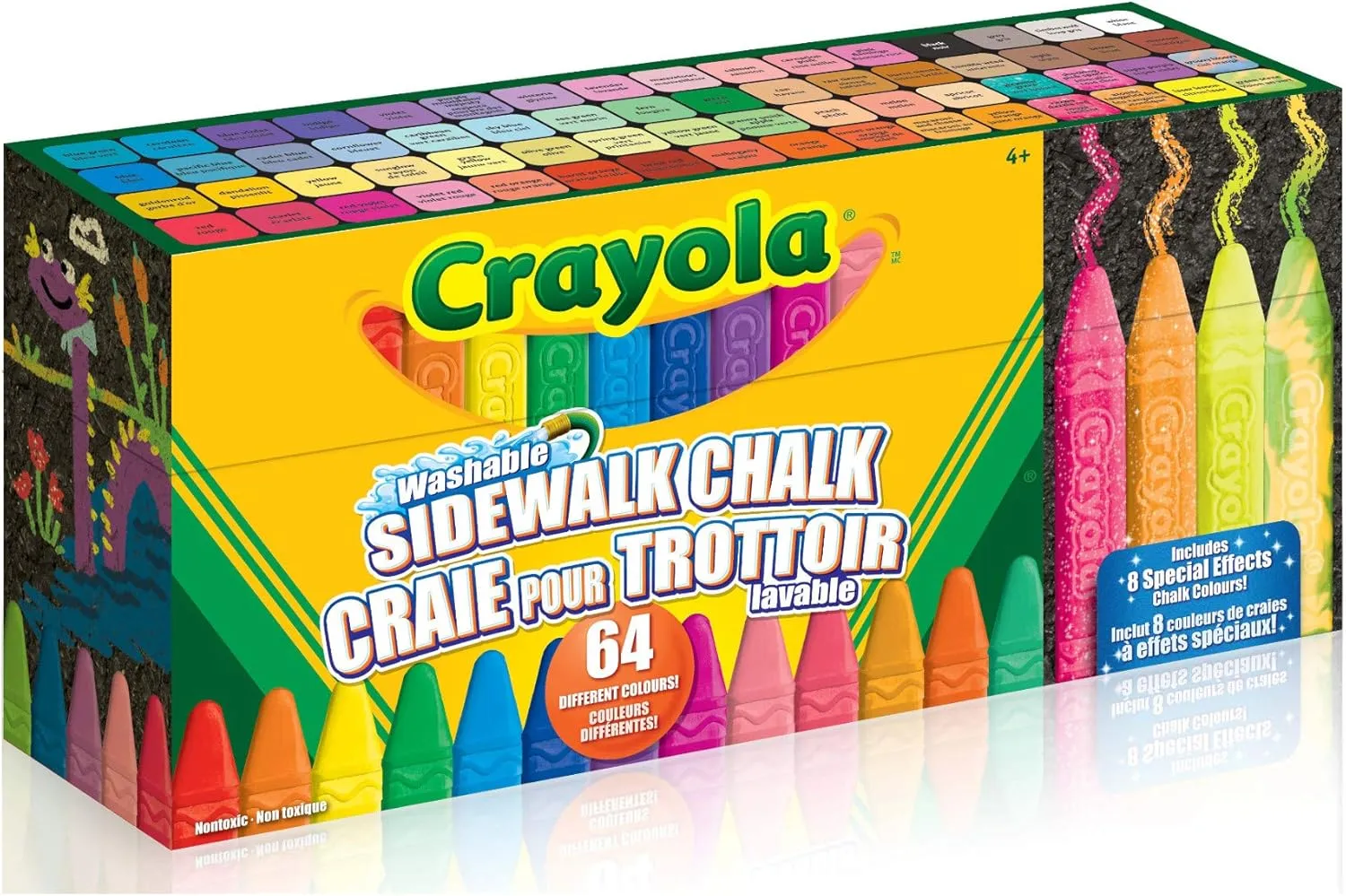 Crayola Washable Sidewalk Chalk - Ultimate 64 Pack