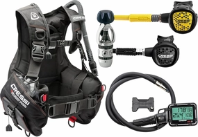 Cressi Start-er Pro Digi2 Package, Black, S