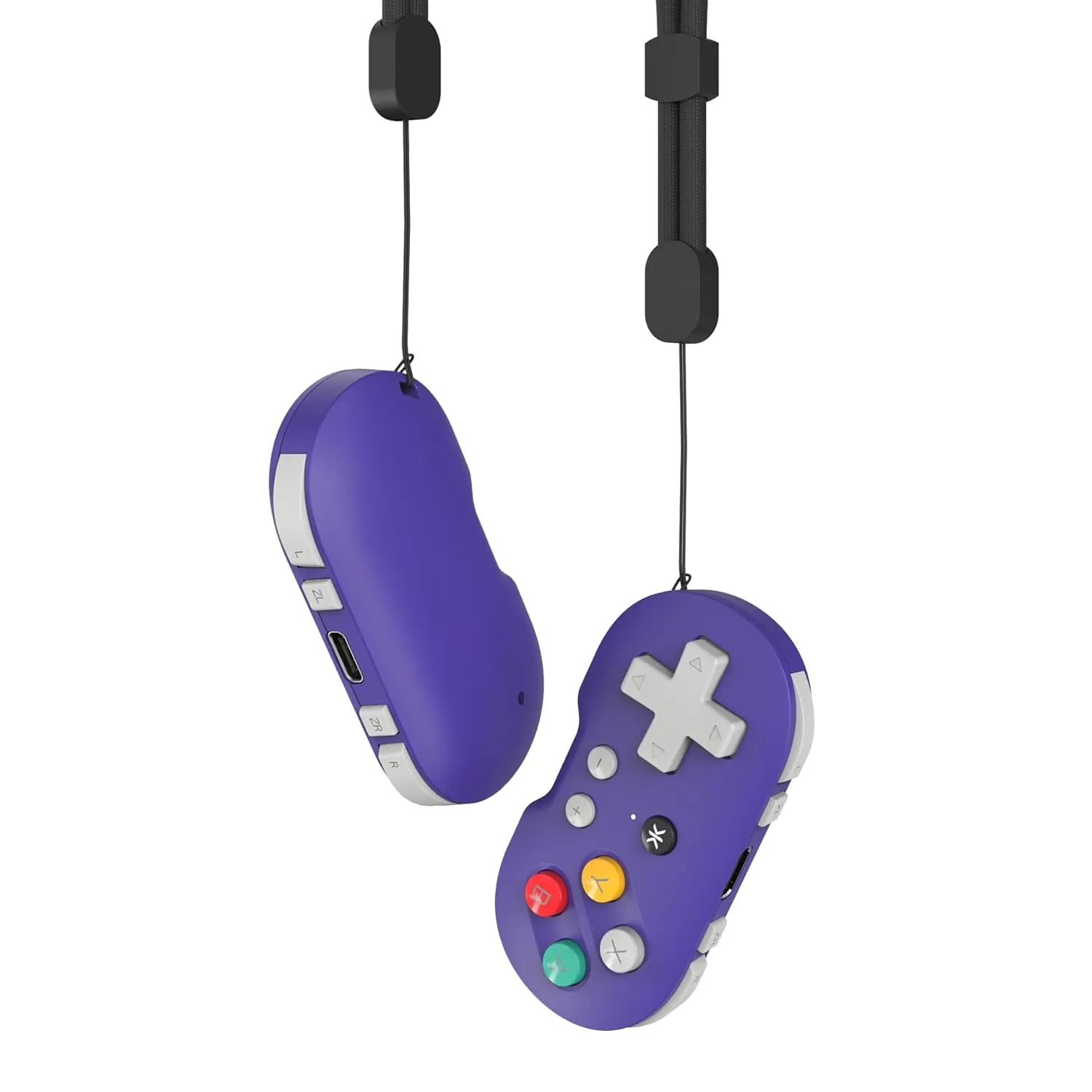 CRKD ATOM - Collectible Keychain Controller for Nintendo Switch, PC, Mac, Mobile and Smart TV (Retro Purple)