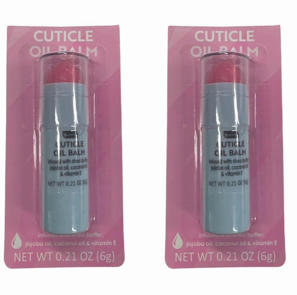 Cuticle Oil Balm, 0.21 oz, Infused with Jojoba Oil, Coconut Oil, and Vitamin E, Set of 2