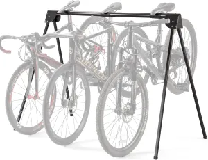 CXWXC 3 Bikes Stand Rack - Portable Bike Storage Parking Racks Indoor/Outdoor -Saddle Nose Bicycle Stand for Parking Mountain Road Hybrid Bike