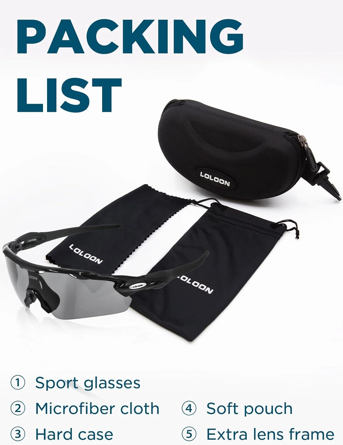 Cycling Glasses for Men Women Youth, UV Protection Sports Sunglasses for Running Climbing Bike Baseball Softball Golf