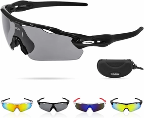 Cycling Glasses for Men Women Youth, UV Protection Sports Sunglasses for Running Climbing Bike Baseball Softball Golf