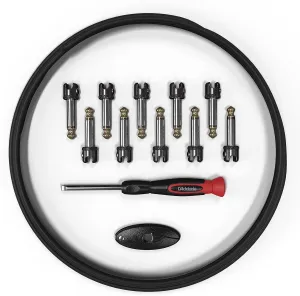 D'Addario Accessories DIY Solderless Cable Kit with Mini Plugs, Black (PW-MGPKIT-10)