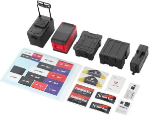 DAGIJIRD Simulation Fishing Box Medical Chest Tool 110g Plastic Case Box for 1:10 RC Crawler Car