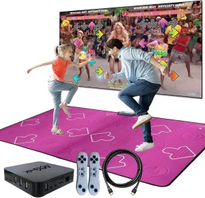 Dance Mat for Kids and Adults, Double User Wireless Dance Pad Game for TV, Exercise Dancing Mat for Family Games,Gifts Ideas for Girls and Boys,Red