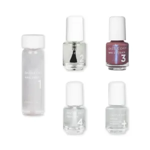 Dazzle Dry Mini Kit 4 Step System - School Spirit - A mauve with a blue shimmer. Full coverage shimmer. (5 Piece Kit / 5 Manicures)