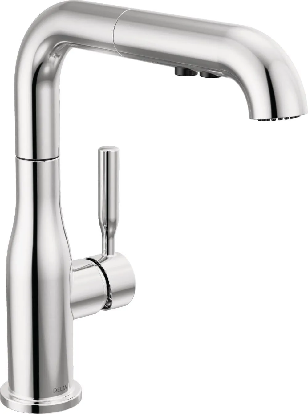Delta Faucet Almari Pull-Out Kitchen Faucet, Chrome Kitchen Faucets with Pull-Out Sprayer, Kitchen Sink Faucet, Faucet for Kitchen Sink with Magnetic Docking, Chrome 16943-DST