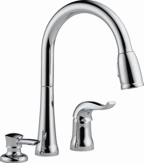 DELTA 16970-SD-DST Kate Pull-Down, 4.00 x 13.00 x 20.00 inches, Chrome