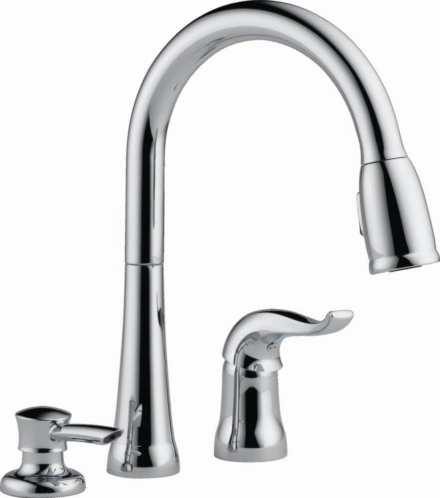 DELTA 16970-SD-DST Kate Pull-Down, 4.00 x 13.00 x 20.00 inches, Chrome