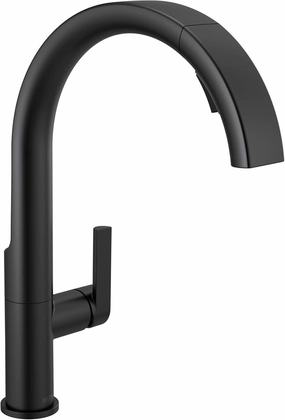Delta 19824LF-BL Keele Kitchen Faucet, Standard, Matte Black