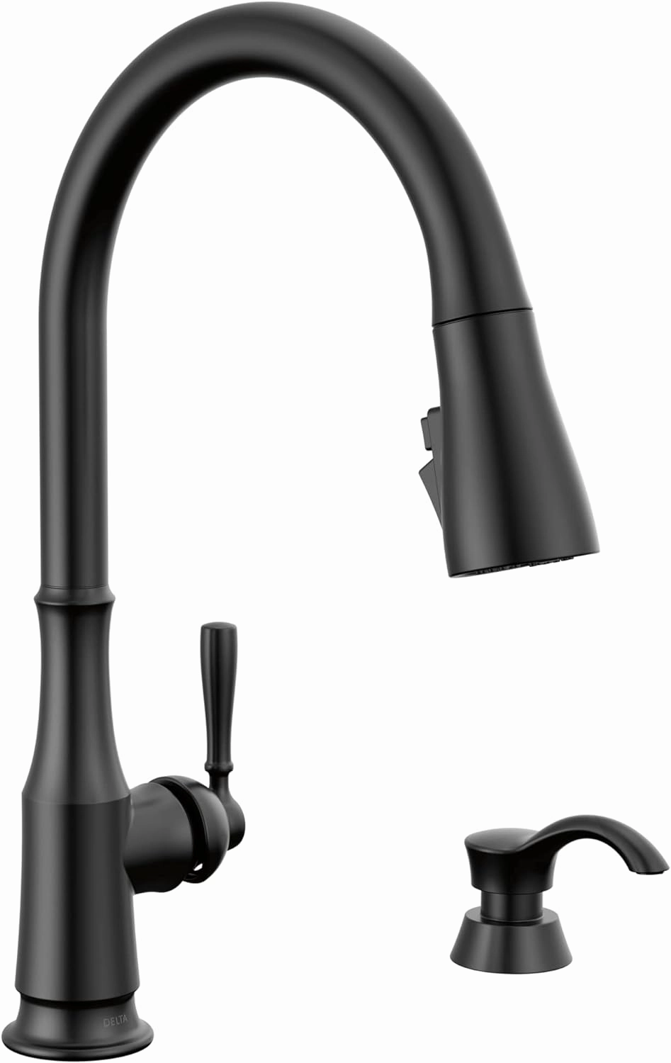 Delta 19877Z-BLSD-DST Capertee Kitchen Faucet, Matte Black