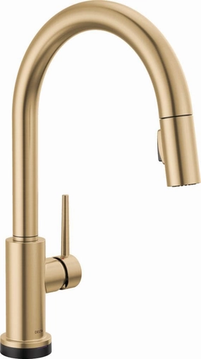 Delta Faucet 9159T-CZ-DST Trinsic Kitchen Faucet, Touch, Champagne Bronze