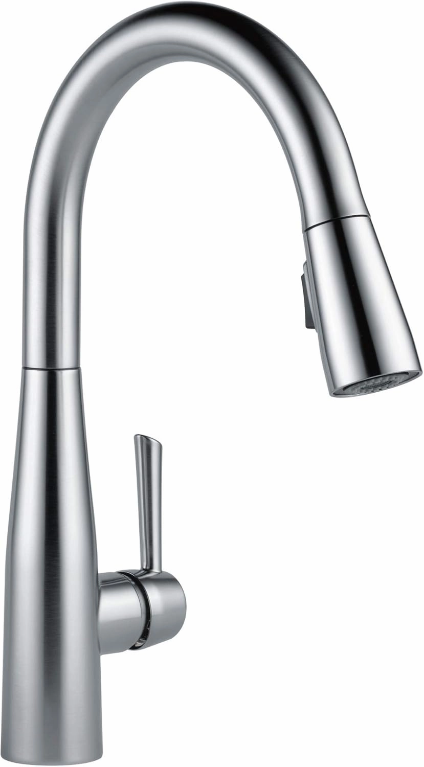Delta Faucet Essa Brushed Nickel Kitchen Faucet, Kitchen Faucets with Pull Down Sprayer, Kitchen Sink Faucet, Faucet for Kitchen Sink with Magnetic Docking Spray Head, Arctic Stainless 9113-AR-DST