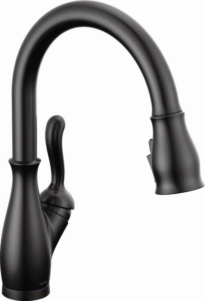 Delta Faucet Leland Technology Pull Down Sprayer, Sink Kitchen Faucet, Touch   Touchless, Matte Black 9178TL-BL-DST