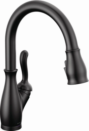 Delta Faucet Leland Technology Pull Down Sprayer, Sink Kitchen Faucet, Touch   Touchless, Matte Black 9178TL-BL-DST