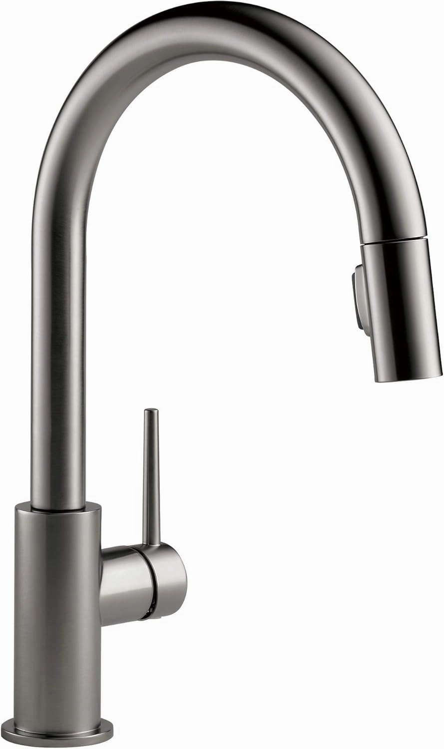 Delta Faucet Trinsic Black Stainless Kitchen Faucet, Kitchen Faucets with Pull Down Sprayer, Kitchen Sink Faucet, Faucet for Kitchen Sink, Magnetic Docking Spray Head, Black Stainless 9159-KSLS-DST