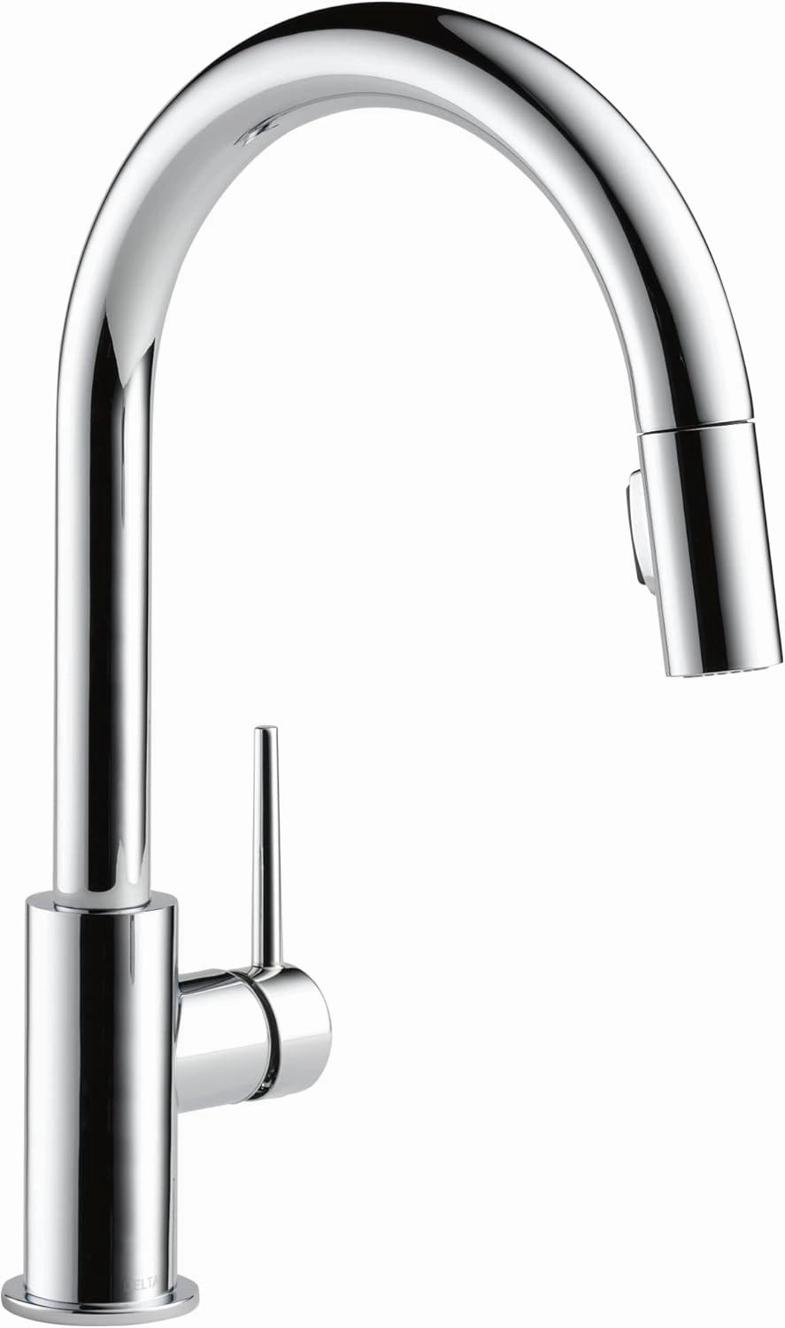 Delta Faucet Trinsic Pull Down Kitchen Faucet Chrome, Chrome Kitchen Faucets with Pull Down Sprayer, Kitchen Sink Faucet, Faucet for Kitchen Sink with Magnetic Docking Spray Head, Chrome 9159-LS-DST