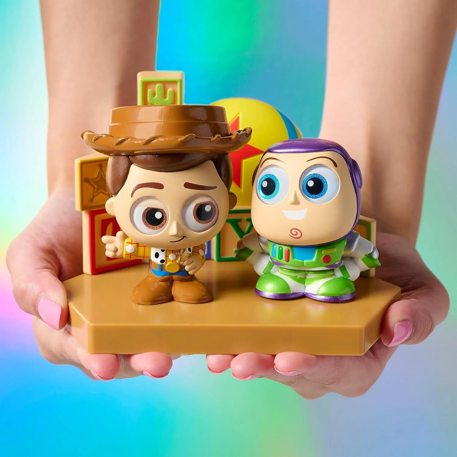 Disney Doorables Grand Entrance 3-inch Collectible Figures Buzz Lightyear and Woody, Kids Toys for Ages 5 Up, Amazon Exclusive by Just Play