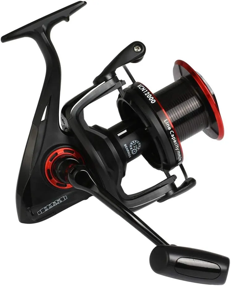 Diwa Spinning Fishing Reels 8000 10000 12000 Series Freshwater Saltwater Big-Game Fishing Surf Fishing 12 1 Stainless BB 70 LBS Max Drag Ultra Smooth Powerful Spool Durable Spinner Gear