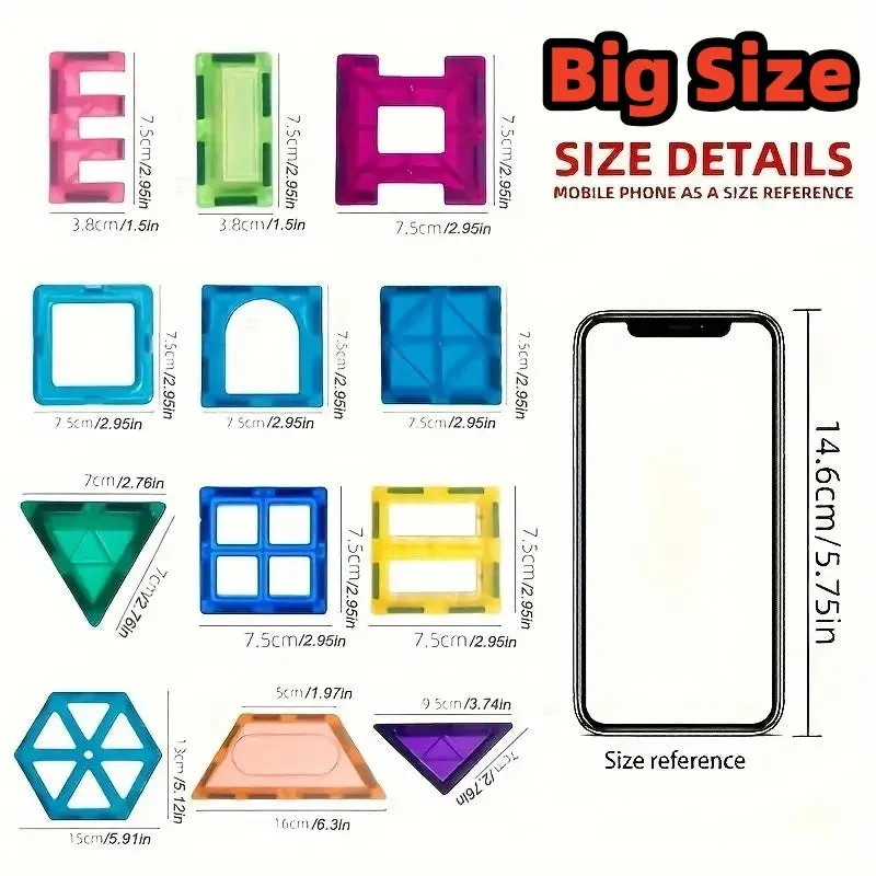 DIY Magnetic Blocks Tiles