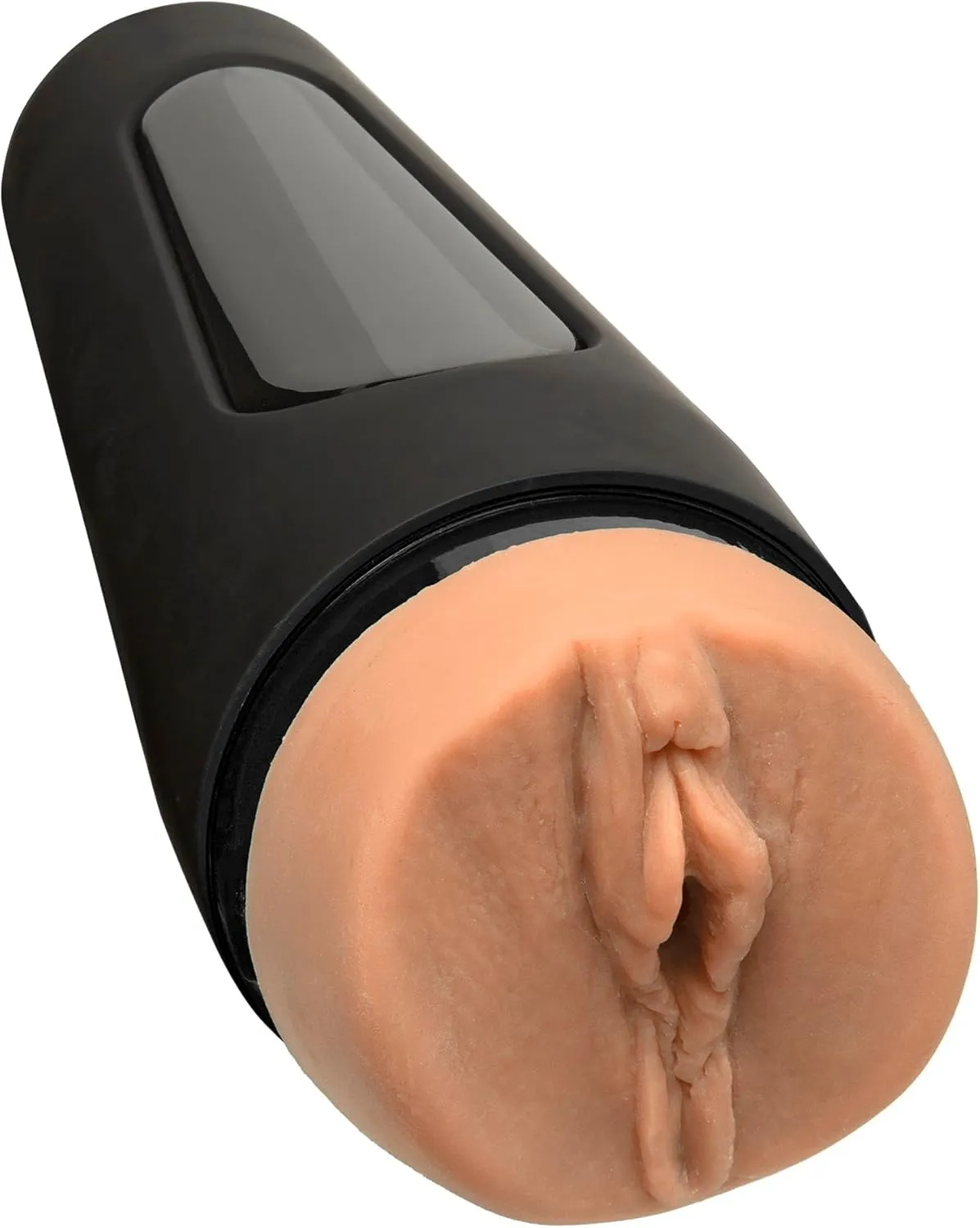 Doc Johnson Main Squeeze - Lela Star - Squeeze Plate for Precise Pressure - Twist End Cap to Control Suction - Discreet Premium Stroker - Male Masturbator, Vagina, Vanilla