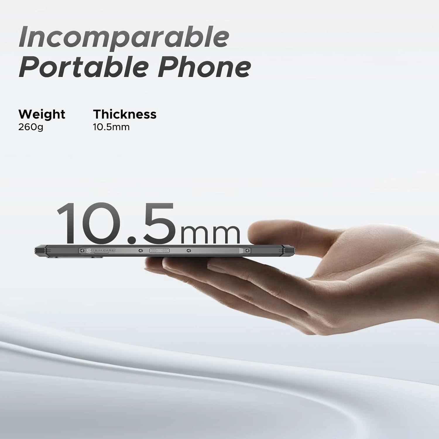 DOOGEE Blade GT(2025) 5G AI Rugged Phone with LED Light Effect,10.5mm Ultra-Thin,32GB 256GB Android 14 Rugged Cell Phone,Octa Core Gaming Phone,6.72" FHD 120Hz,48MP 20MP- Black