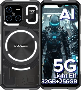 DOOGEE Blade GT(2025) 5G AI Rugged Phone with LED Light Effect,10.5mm Ultra-Thin,32GB 256GB Android 14 Rugged Cell Phone,Octa Core Gaming Phone,6.72" FHD 120Hz,48MP 20MP- Black